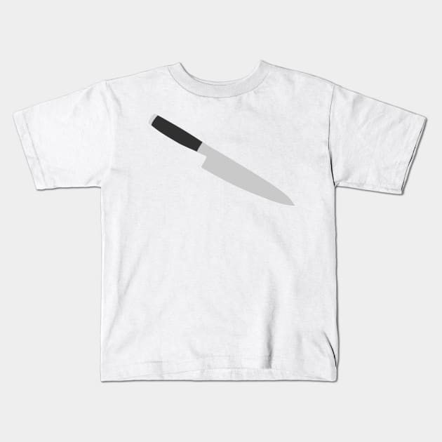 Chef Knife Kids T-Shirt by JuliesDesigns